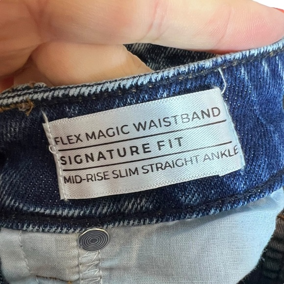Lane Bryant Flex Magic Waistband Mid-Rise Straight Ankle Jean, Size 24 - Picture 8 of 13
